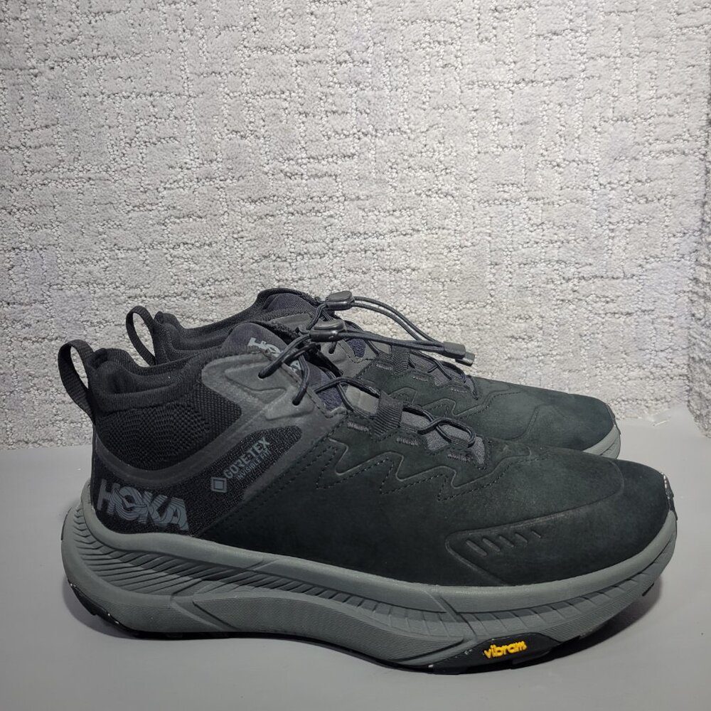 Hoka One One Transport Chukka GTX Mens Size US 10D All Black Sneaker Shoes